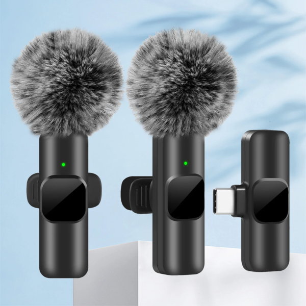 NEW Wireless Lavalier Microphone Audio Video Recording Mini Mic for Iphone Android Laptop Live Gaming Mobile Phone Microphone - Image 2