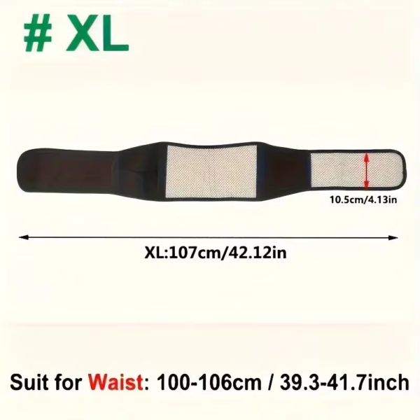 Adjustable Waist Belt Brace Self Heating Magnetic Back Waist Support Belt Lumbar Brace Massage Band - Image 6