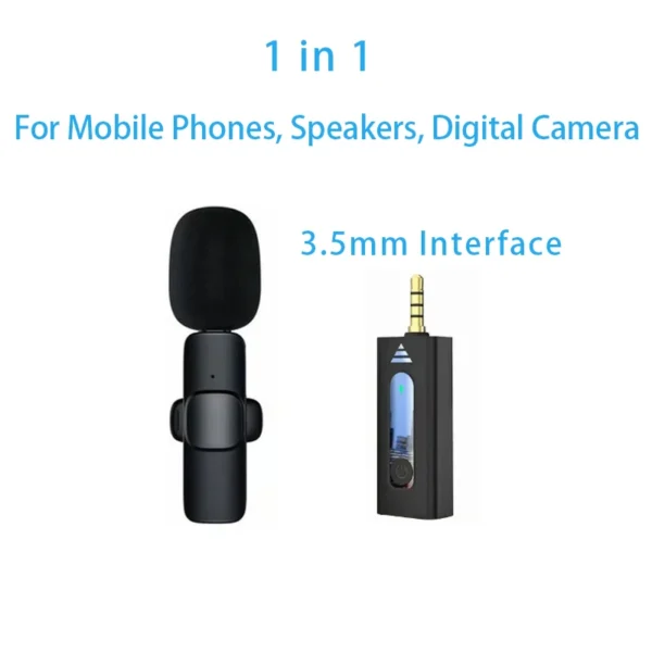 New Wireless Lavalier Microphone Portable Audio Video Recording Mini Microphone for Iphone Android PC Camera Live Gaming Phone - Image 13