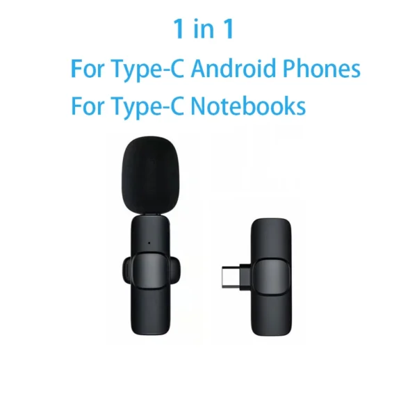 New Wireless Lavalier Microphone Portable Audio Video Recording Mini Microphone for Iphone Android PC Camera Live Gaming Phone - Image 14