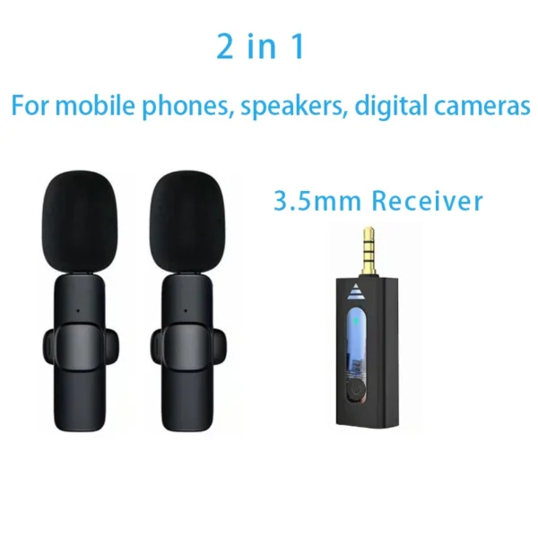 New Wireless Lavalier Microphone Portable Audio Video Recording Mini Microphone for Iphone Android PC Camera Live Gaming Phone - Image 10