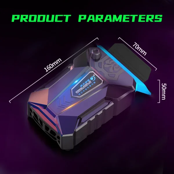 Vacuum Portable Laptop Cooler USB Air Cooler External Extracting Cooling Fan Notebook for 15 15.6 17 Inch Laptop - Image 7