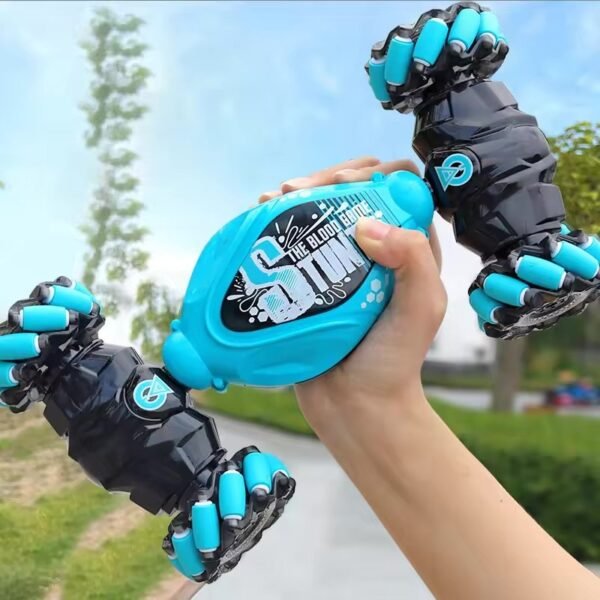 4WD RC Drift Car with Music & LED Lights – 2.4G Gesture Remote Control Stunt Car - Image 4