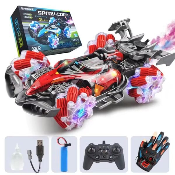 Spray Stunt Racing 4WD RC Car with Colorful Lights – 2.4G Wireless Gesture Induction Remote Control Toy - Image 7