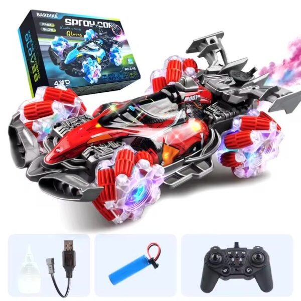 Spray Stunt Racing 4WD RC Car with Colorful Lights – 2.4G Wireless Gesture Induction Remote Control Toy - Image 12