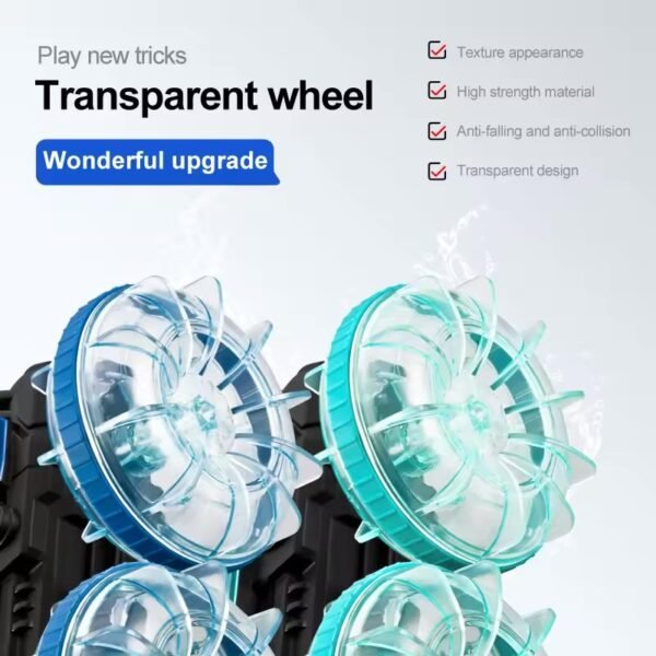 LED Amphibious Remote Control Car – Waterproof Stunt Car with Double Sided Drift & 360° Rotation - Image 3