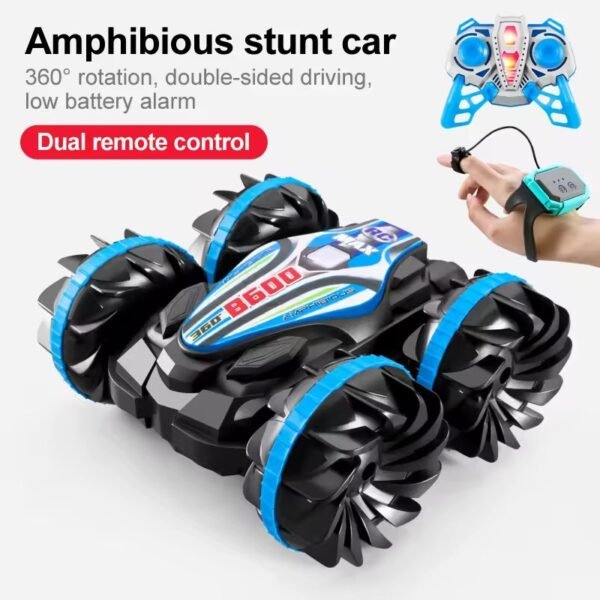 LED Amphibious Remote Control Car – Waterproof Stunt Car with Double Sided Drift & 360° Rotation - Image 9