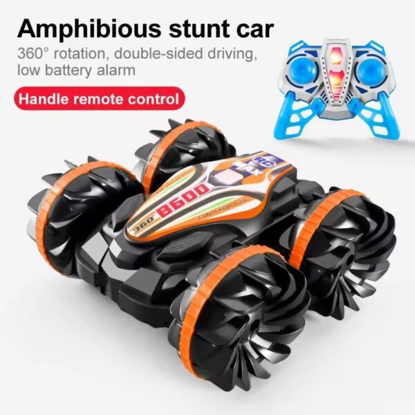 LED Amphibious Remote Control Car – Waterproof Stunt Car with Double Sided Drift & 360° Rotation - Image 12