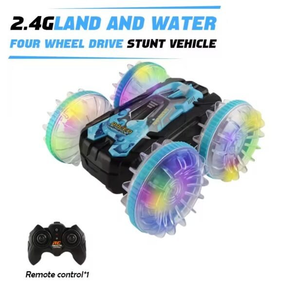 LED Amphibious Remote Control Car – Waterproof Stunt Car with Double Sided Drift & 360° Rotation - Image 13