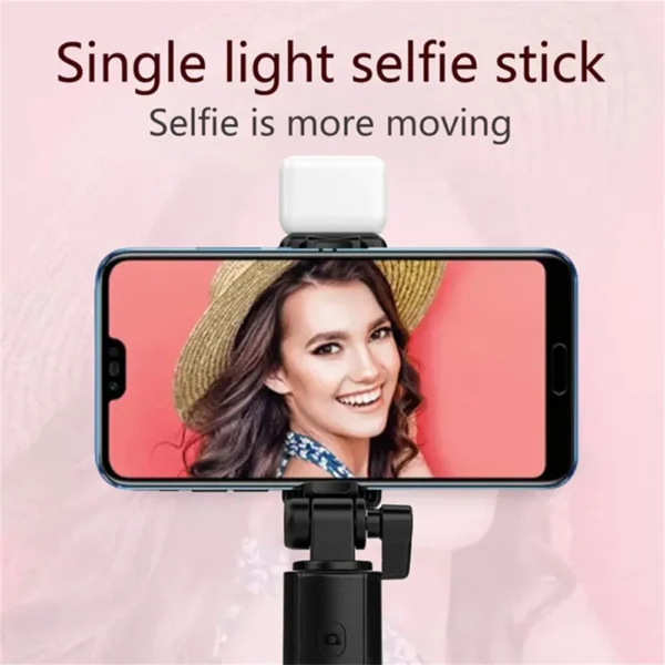 Cell Phone Selfie Stick Tripod Bluetooth Remote Wireless Selfi Stick Phone Holder Stand with Beauty Fill Light for Phone - Image 4