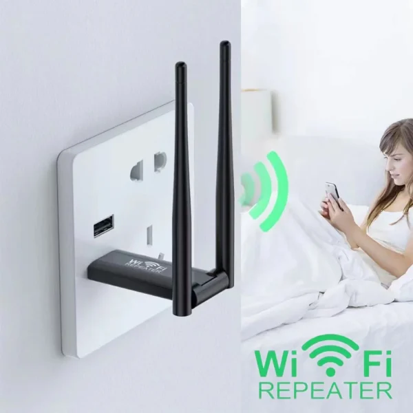 2.4G 300Mbps Wireless USB Wifi Repeater Extender Wifi Signal Amplifier Booster Long Range Wi-Fi Router Home Network Extension - Image 4