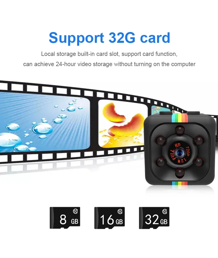 SQ11 Mini Camera HD 1080P Wireless Sensor Night Vision Camcorder DVR Micro Cam Sport DV Audio Video Recorder - Image 5