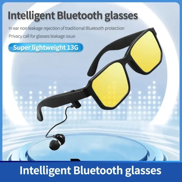 Smart Glasses Headset Wireless Bluetooth Sunglasses Outdoor Sport Earphone Calling Music Anti-Blue Eyeglasses Headphones - Image 3