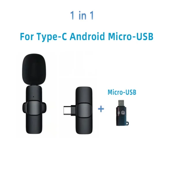 New Wireless Lavalier Microphone Portable Audio Video Recording Mini Microphone for Iphone Android PC Camera Live Gaming Phone - Image 17