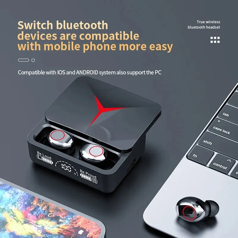 Original TWS M90 Wireless Headphones Gaming Earphone Bluetooth 5.3 Sport Earbuds with Mic Wireless Headset for Iphone Xiaomi - Image 4