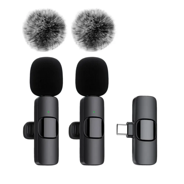 NEW Wireless Lavalier Microphone Audio Video Recording Mini Mic for Iphone Android Laptop Live Gaming Mobile Phone Microphone - Image 8